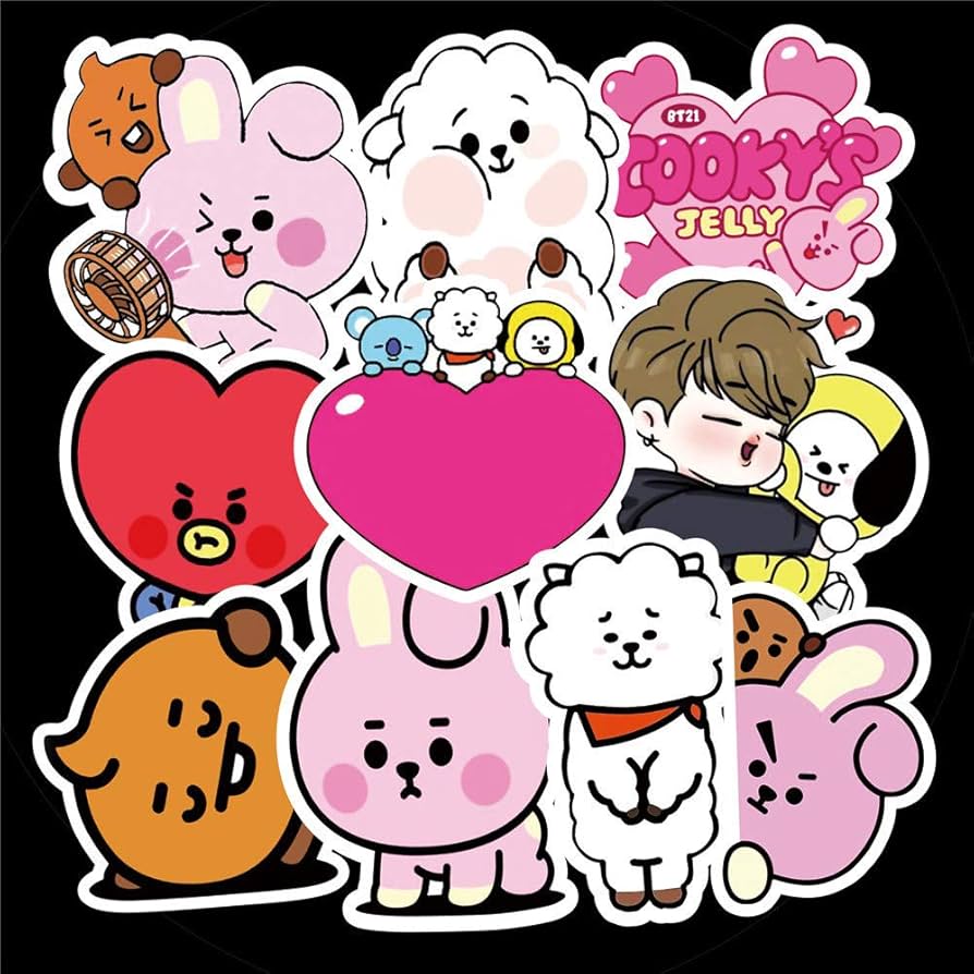 Amazon.co.jp: FERIQ 78枚 for BTS 防弾少年団 漫画ステッカー